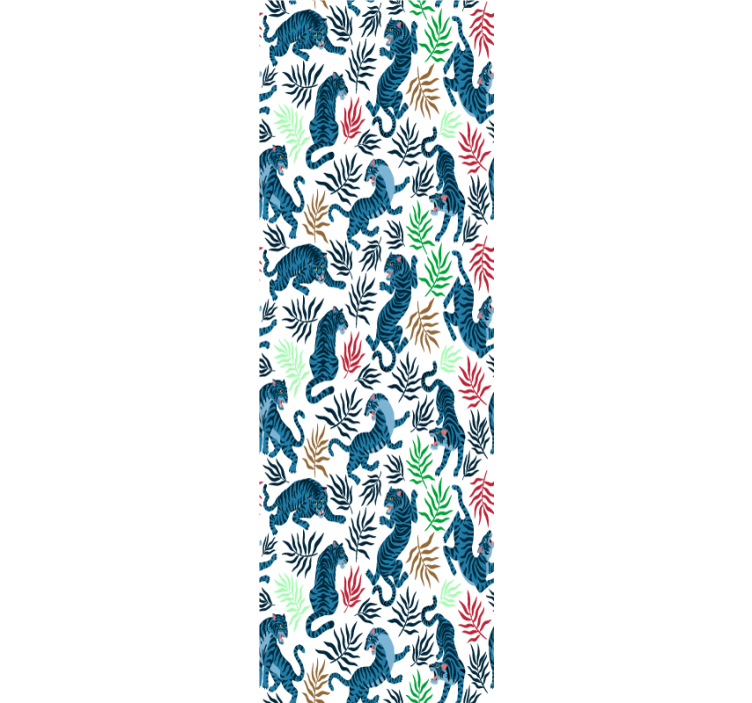 Renkli ve tehlikeli leopar duvar kağıdı - TenStickers