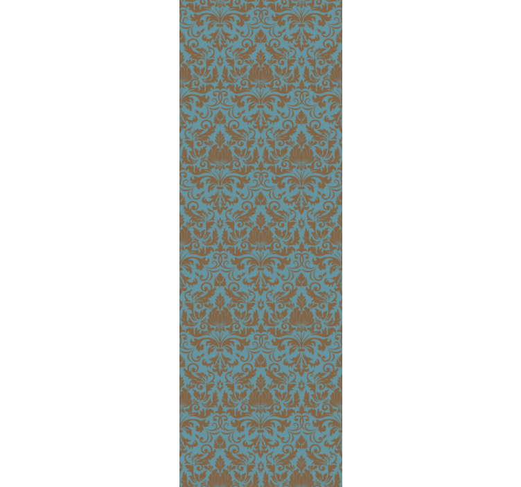 Süslü yaprak motifleri fayans duvar kağıtları - TenStickers