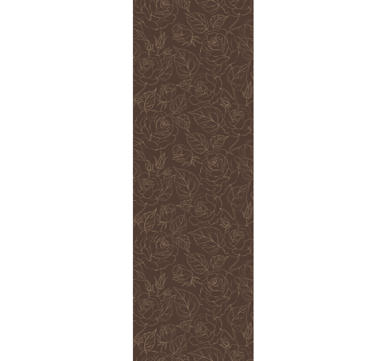 Gül minimalist desen çiçek desenli duvar kağıdı - TenStickers