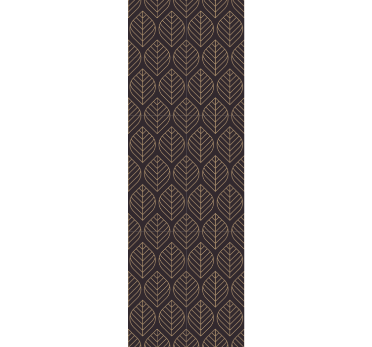 Yaprak deseni şıklığı yaprak duvar kağıdı - TenStickers