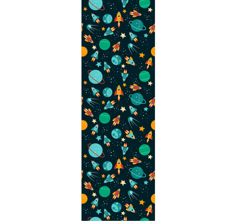 Uzay araştırma sahnesi yıldızlar duvar kağıdı - TenStickers