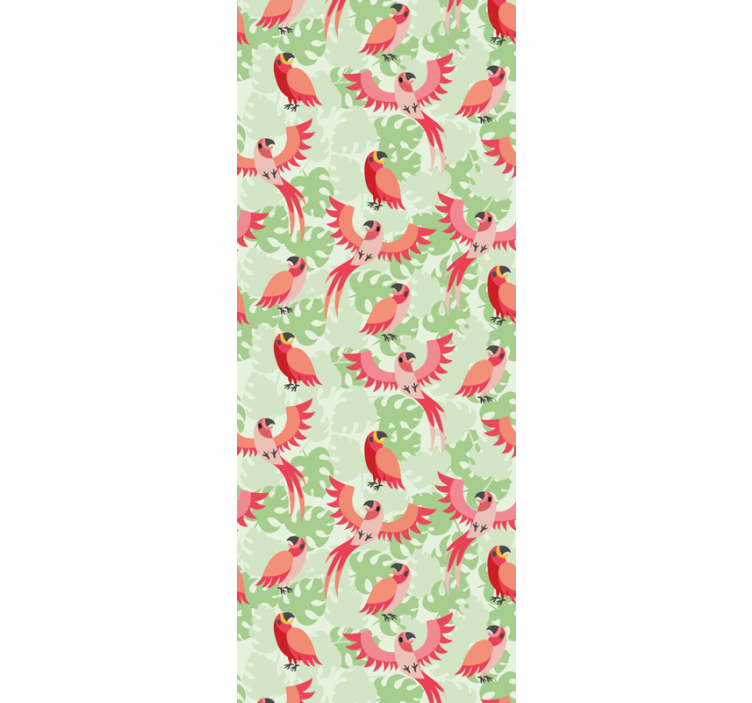 Papağan deseni kuşlar duvar kağıdı - TenStickers