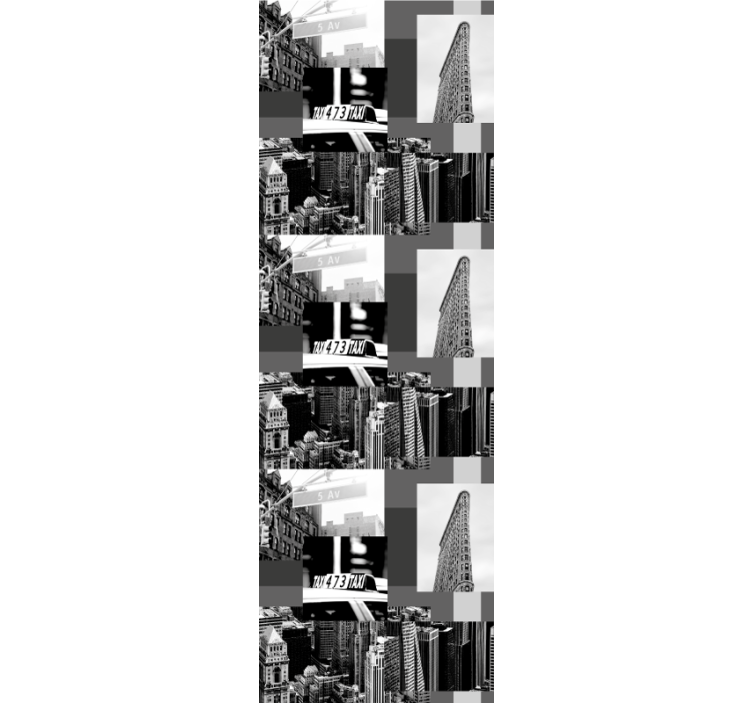 Kentsel kolaj deseni şehir ve ülke duvar kağıdı - TenStickers