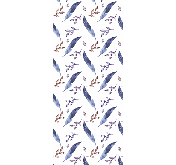 Zarif soyut suluboya tüy duvar kağıdı - TenStickers