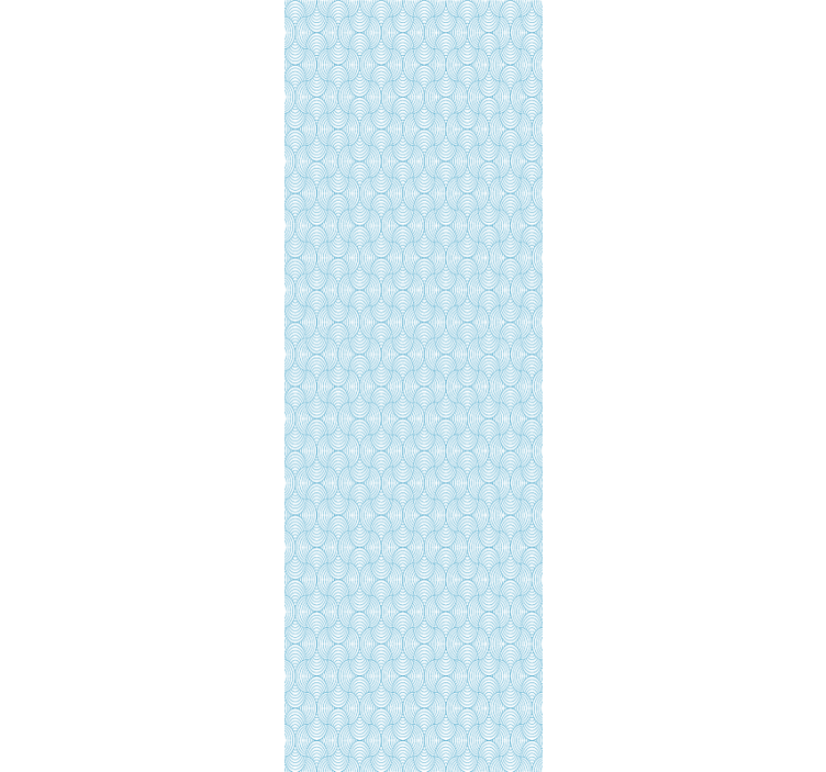 Dalgalar desen geometrik duvar kağıdı - TenStickers