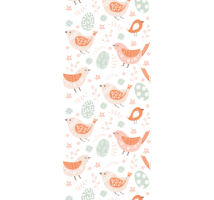 Safari oyun zamanı kuşlar duvar kağıdı - TenStickers