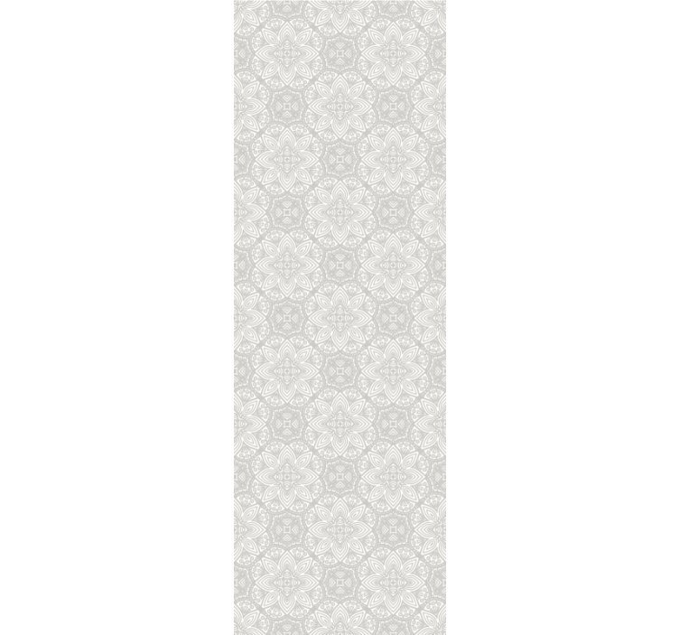 Gri etnik desen karmaşık rustik duvar kağıdı - TenStickers