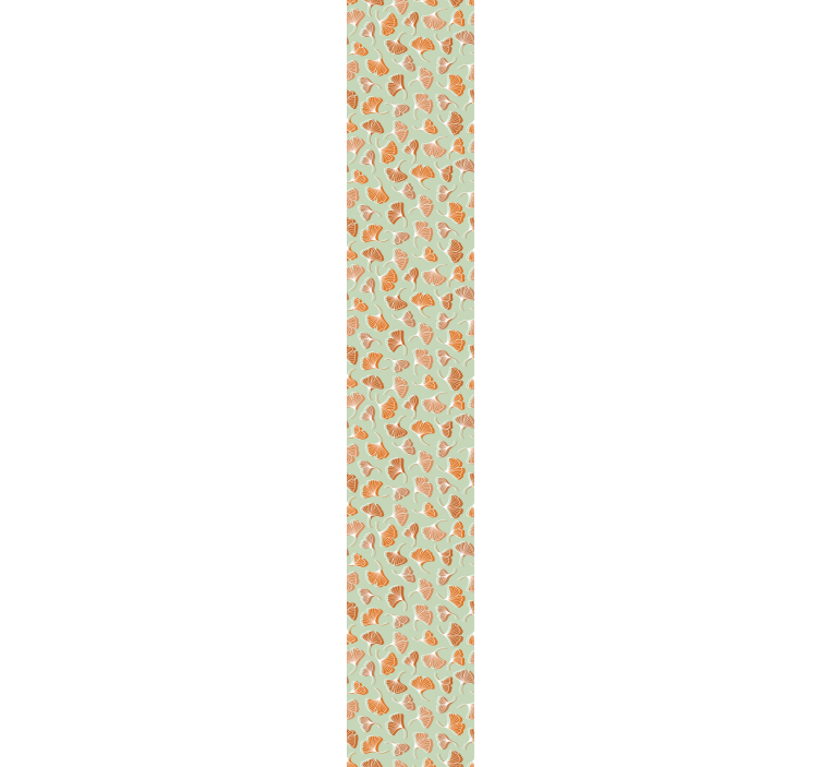 Gingko yaprağı deseni yaprak duvar kağıdı - TenStickers