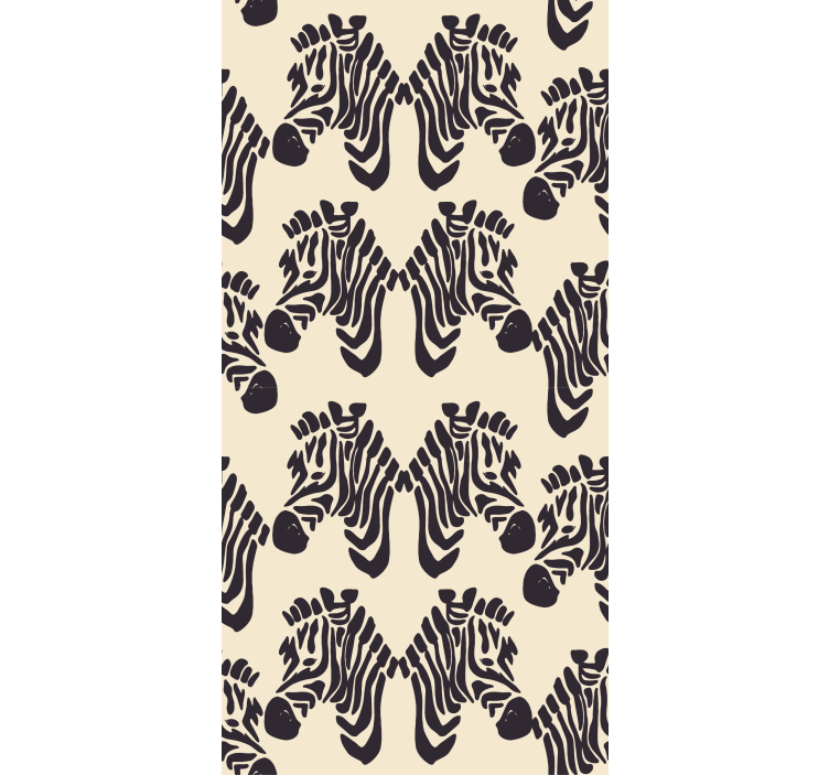 Zebra desen tasarımı zebra duvar kağıtları - TenStickers