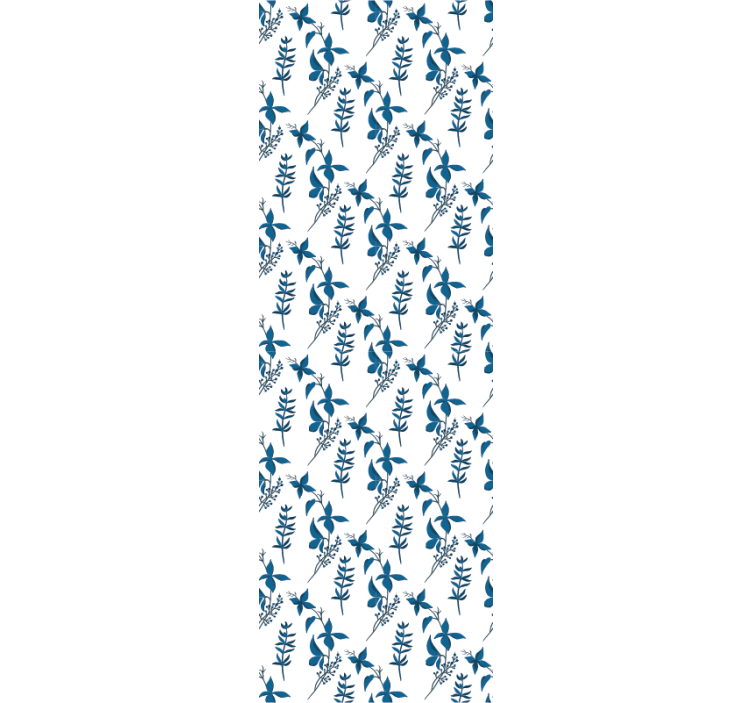 Nazik botanik kompozisyon çiçek desenli duvar kağıdı - TenStickers