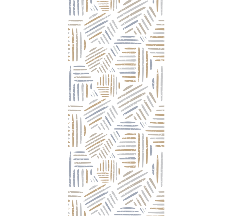 Soyut doğrusal desen geometrik duvar kağıdı - TenStickers