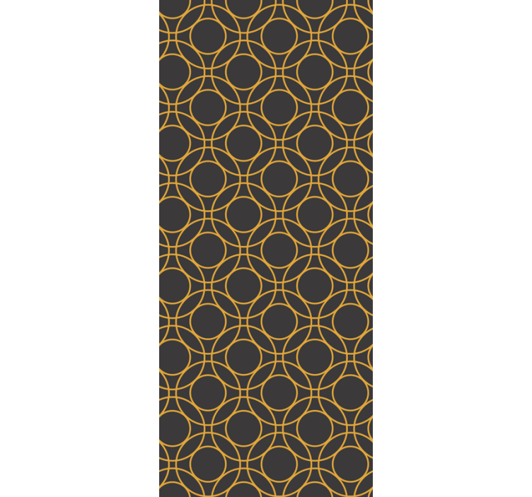 Daire desen tasarımı banyo duvar kağidi - TenStickers