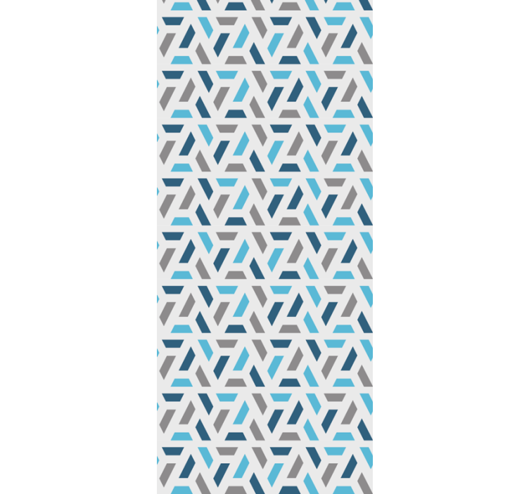 Geometrik duvar kağıdı soyut birbirine geçen desenler - TenStickers