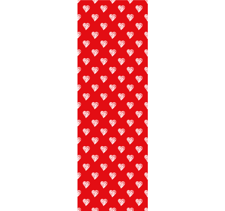 Kalp desen tasarımı duvar kağıdı süslemeleri - TenStickers