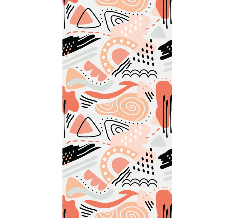 Soyut şekiller soyut duvar kağıdı - TenStickers