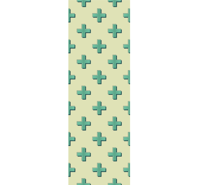 Geometrik çapraz desen geometrik duvar kağıdı - TenStickers