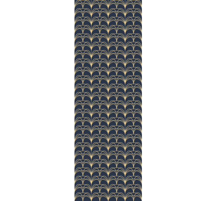 Modern sanat altın deco desen kare duvar kağıdı - TenStickers