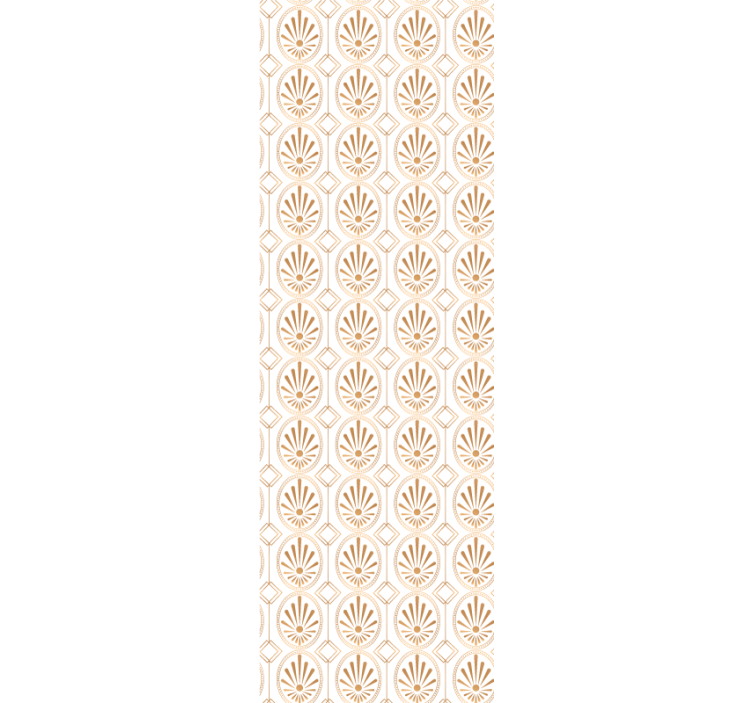 Modern sanat beyaz ve altın dekor duvar kağıdı - TenStickers