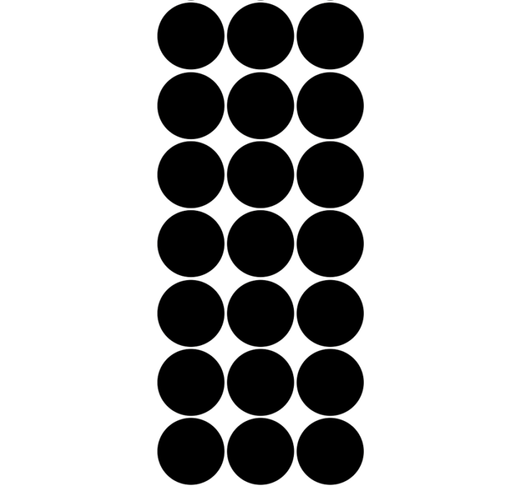 Siyah noktalar desen sivilceli duvar kağıdı - TenStickers