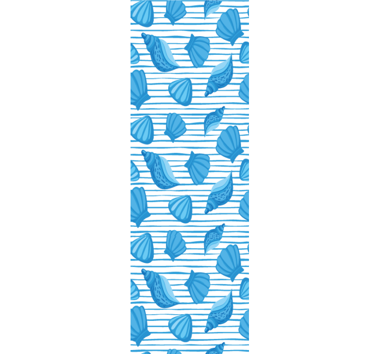 Deniz kabuğu desenleri doğa duvar kağıdı - TenStickers