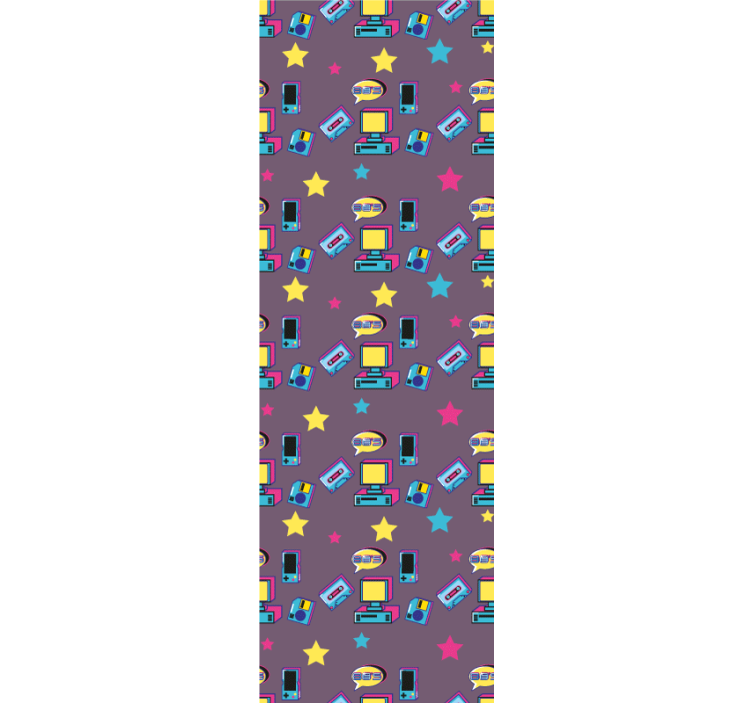 Retro oyun estetiği özelleştirilebilir duvar kağıdı - TenStickers