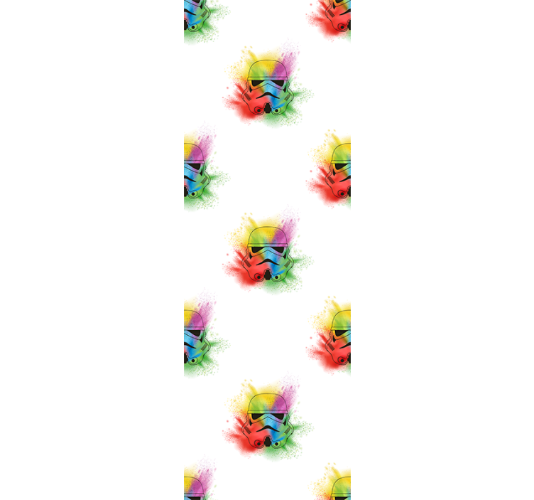 Beyaz asker kafaları desen duvar kağıdı - TenStickers