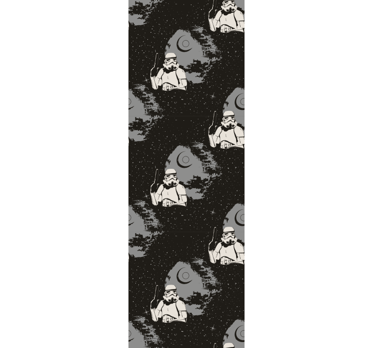 Tipik beyaz birlik desen genç odası duvar kağıdı - TenStickers