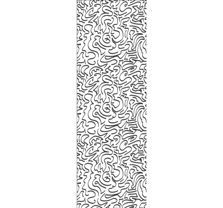 Rüzgardan ilham alan karalamalar modern duvar kağıdı - TenStickers