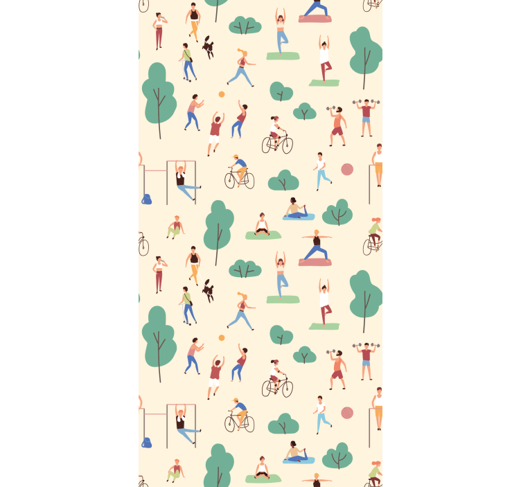 Farklı spor duvar kağıdı yapan insanlar - TenStickers