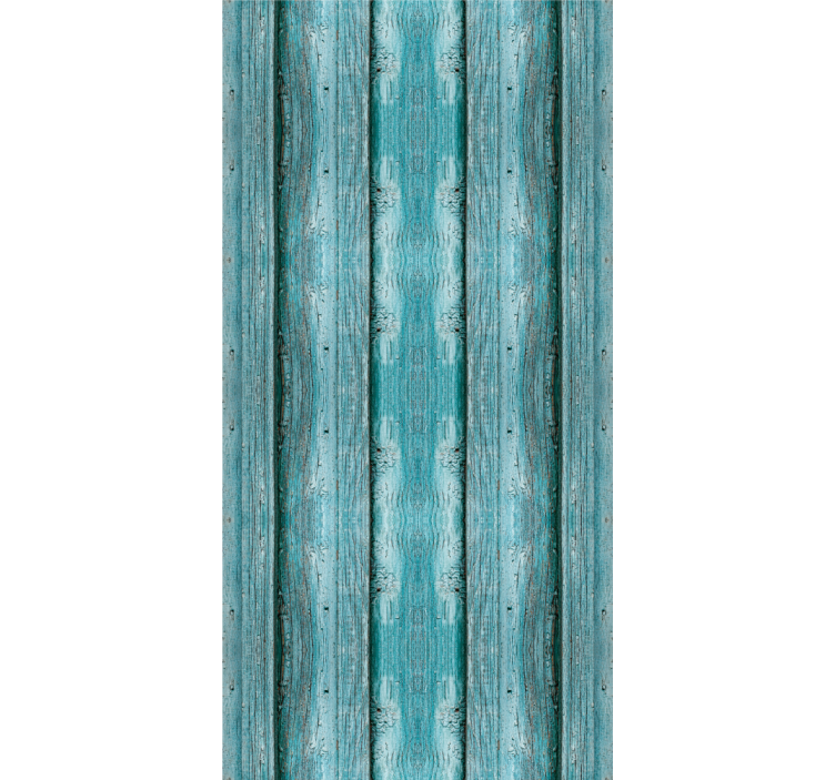Mavi ahşap doku etkisi vinil duvar kağıdı - TenStickers