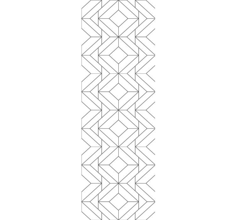 Modern desenli elemanlar geometrik duvar kağıdı - TenStickers