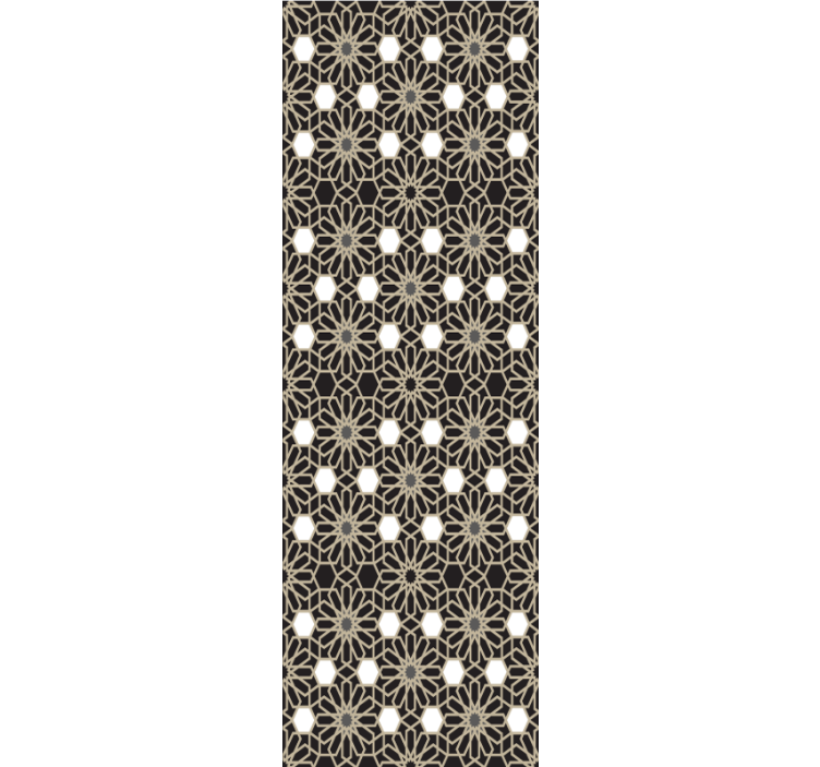 Fayans duvar kağıtları geometrik Çiçek teması - TenStickers