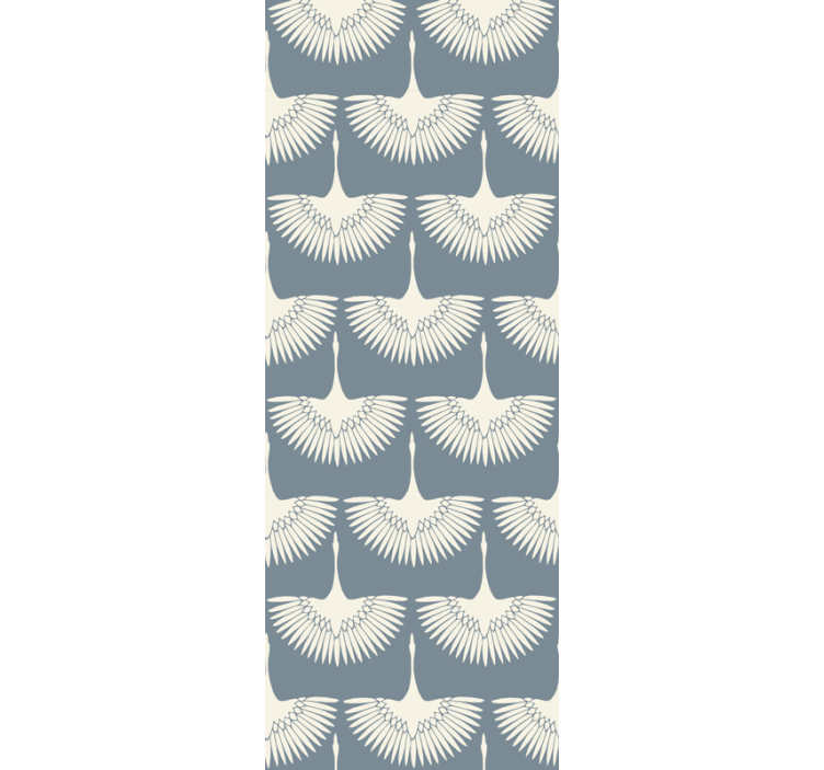 Zarif uçan leylek deseni kuşlar duvar kağıdı - TenStickers