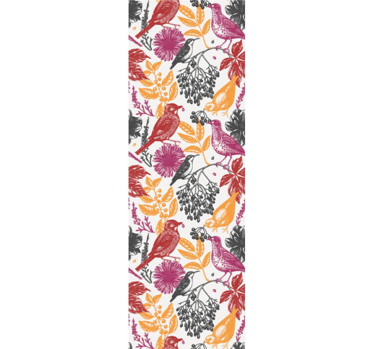 Vahşi bahçe çiçek deseni genç duvar kağıdı - TenStickers