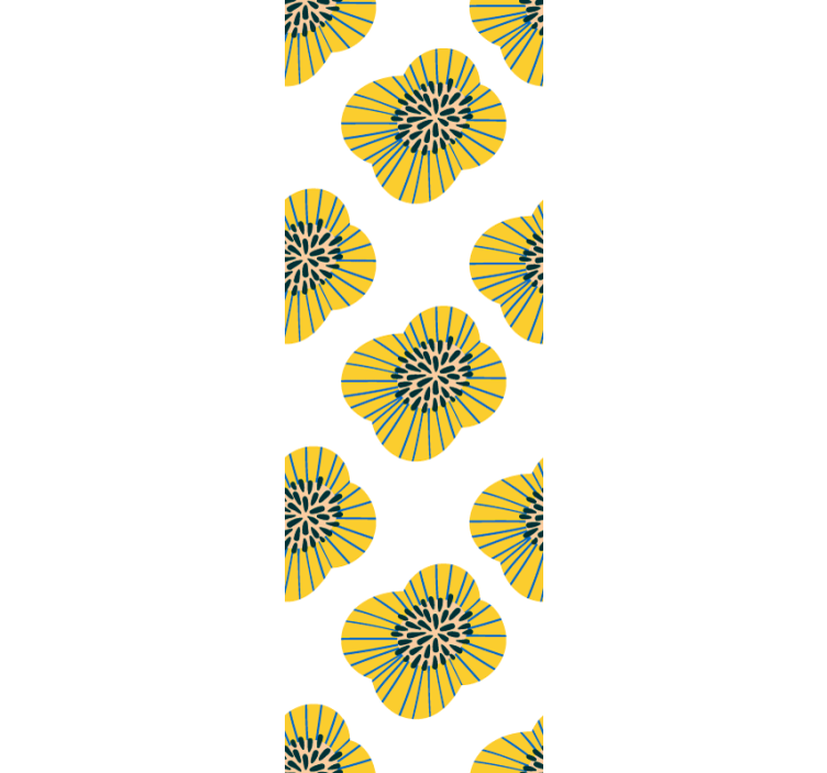 Çiçek desenli duvar kağıdı Şık Çiçek deseni - TenStickers