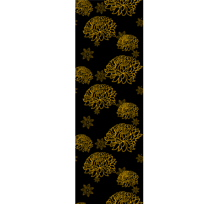 Krizantem çiçek duvar kağıdı - TenStickers