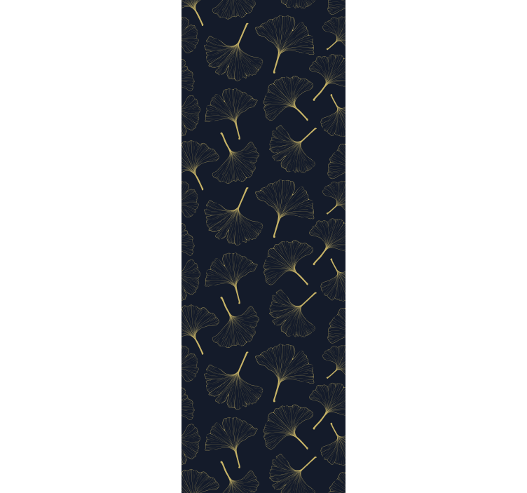 3d altın ginkgo modern duvar kağıdı bırakır - TenStickers