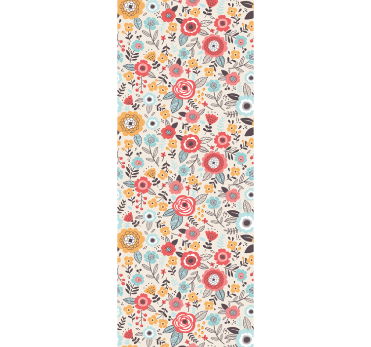 Flowerprint 'ditsy' çiçek duvar kağıdı - TenStickers