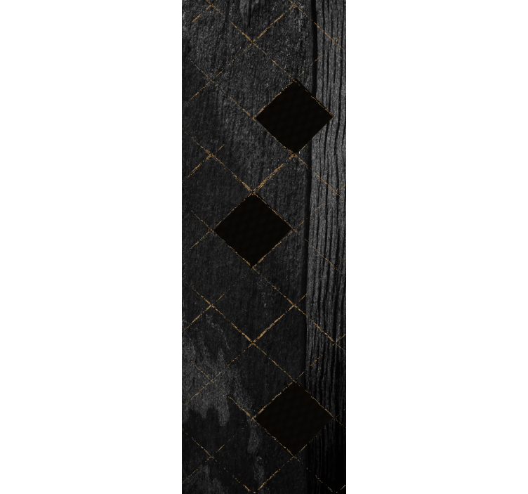 Siyah zarif desen fayans duvar kağıtları - TenStickers