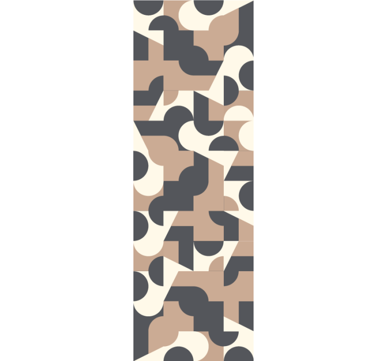 Zıt renkler desen karo duvar kağıdı - TenStickers