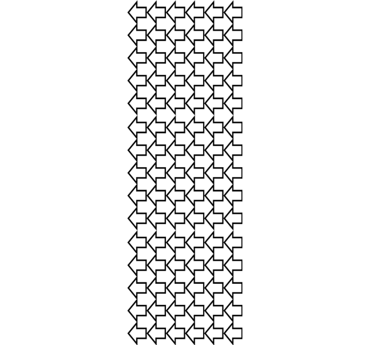 Yön ok deseni geometrik duvar kağıdı - TenStickers