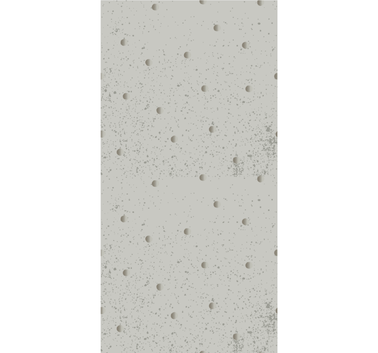 İskandinav gri nokta desenli yatak odası duvar kağıdı - TenStickers