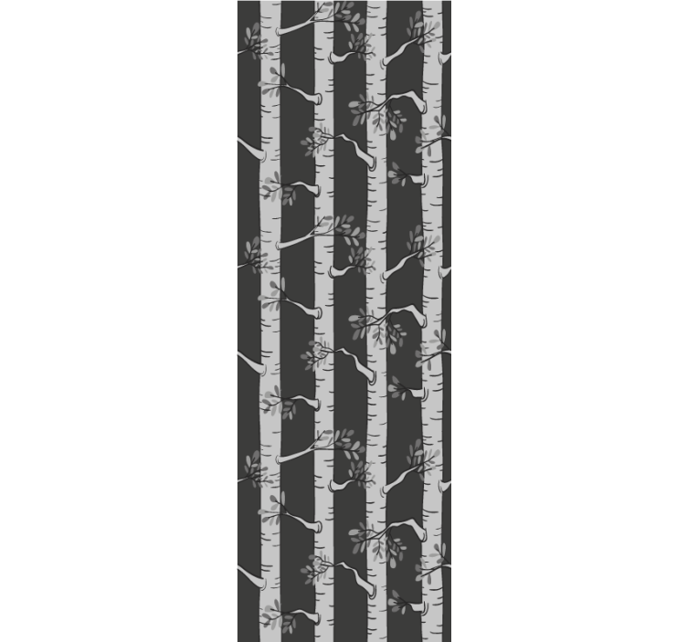 Zarif huş ormanı ağaç duvar kağıdı - TenStickers