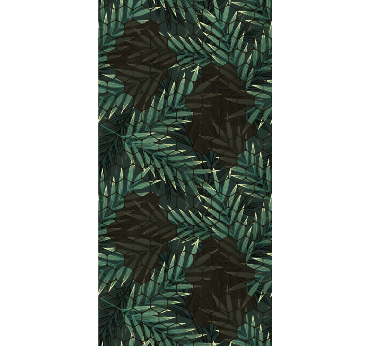 Altıgen modern duvar kağıdı bırakır - TenStickers