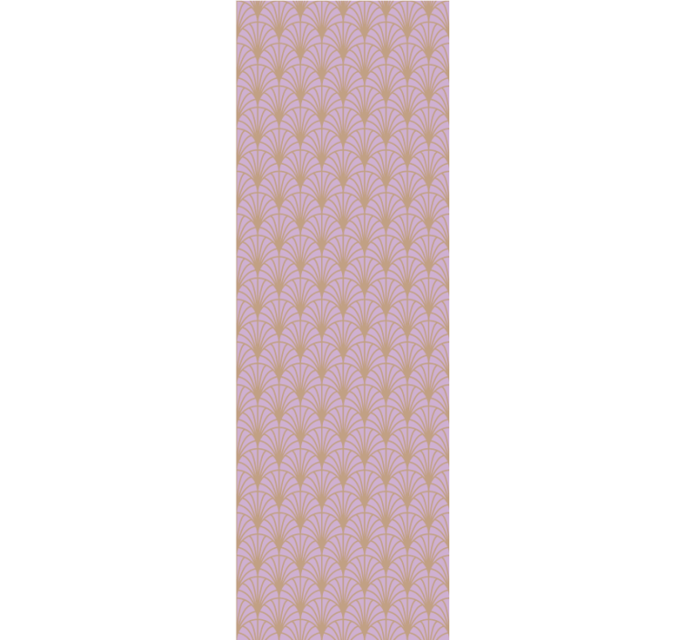 Pembe ve altın pullar desen klasik duvar kağıdı - TenStickers