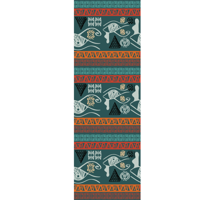 Afrika kabile desen taşma duvar kağıdı - TenStickers