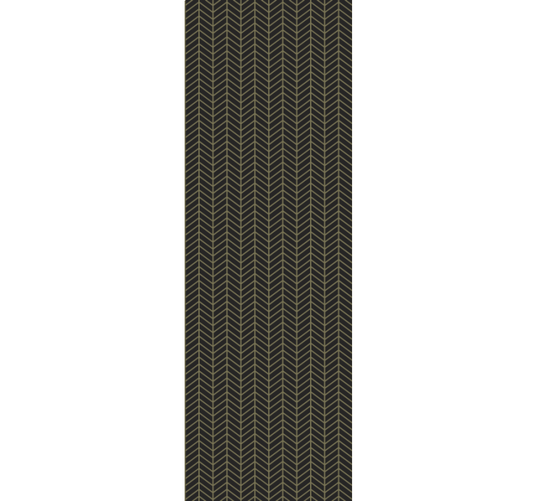 Altın ince çizgiler yatak odası duvar kağıdı ile kahverengi - TenStickers