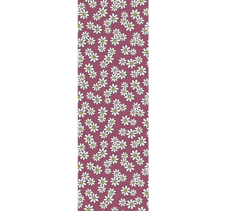 Çiçek desenli duvar kağıdı kırmızı zambaklar - TenStickers