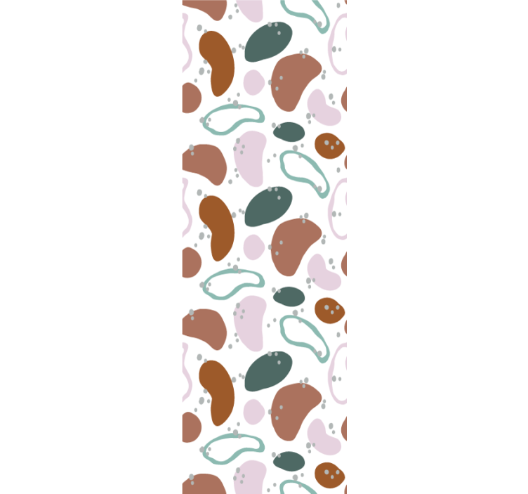 Düzensiz soyut şekil desen duvar kağıdı - TenStickers