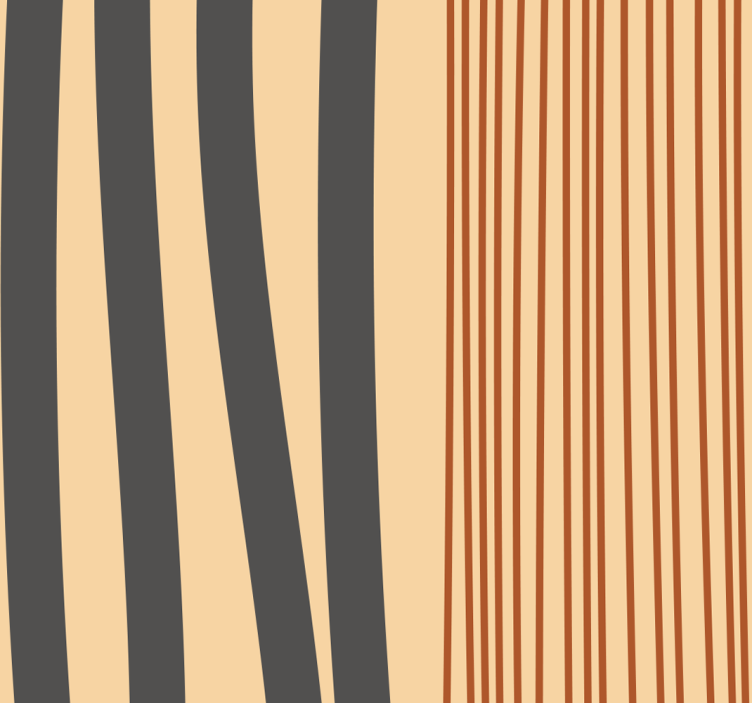 Boho çizgili tasarım oturma odası duvar kağıdı - TenStickers